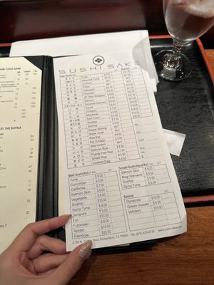 Menu photo 2 Sushi Sake Richardson, TX