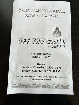 Off The Grill by Chef Q by null