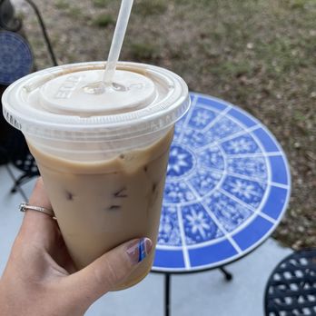 Penny's Coffee Bar - Large iced coffee with almond milk, caramel, & white mocha.. only $3 - Coffee & Tea Near Me - Cape Coral, Florida Penny's Coffee Bar - Large iced coffee with almond milk, caramel, & white mocha.. only $3 - Coffee & Tea Near Me - Cape Coral, Florida