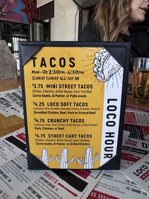 Menu photo 1 Loco Patron Brewery Scottsdale, AZ Menu photo 1 Loco Patron Brewery Scottsdale, AZ