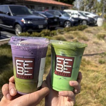 Febe Coffee - The taro matcha and panden matcha - Coffee & Tea Near Me - Irvine, California