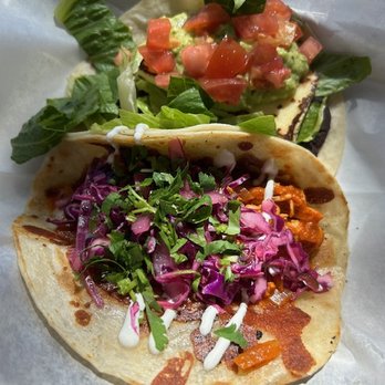Tacodeli - Chicken Special Taco and Vegetarian Grilled Cheese Taco. - Breakfast & Brunch Near Me - Austin, Texas