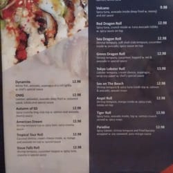 Tokyo Sushi & Hibachi - More of the Sushi menu.