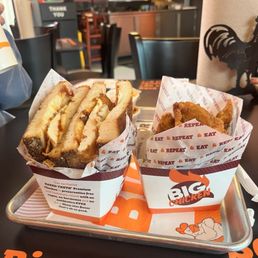 Crispy Chicken Grilled Cheese and Tenders Crispy Chicken Grilled Cheese and Tenders