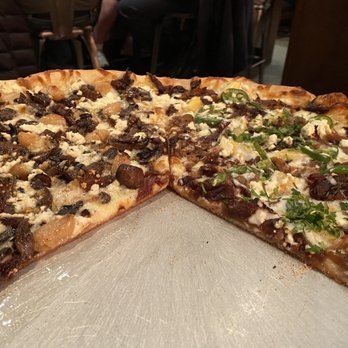 Pies & Pints - Large Mushroom Garlic & Large Cuban Pork Pie - Pizza Near Me - Columbus, Ohio