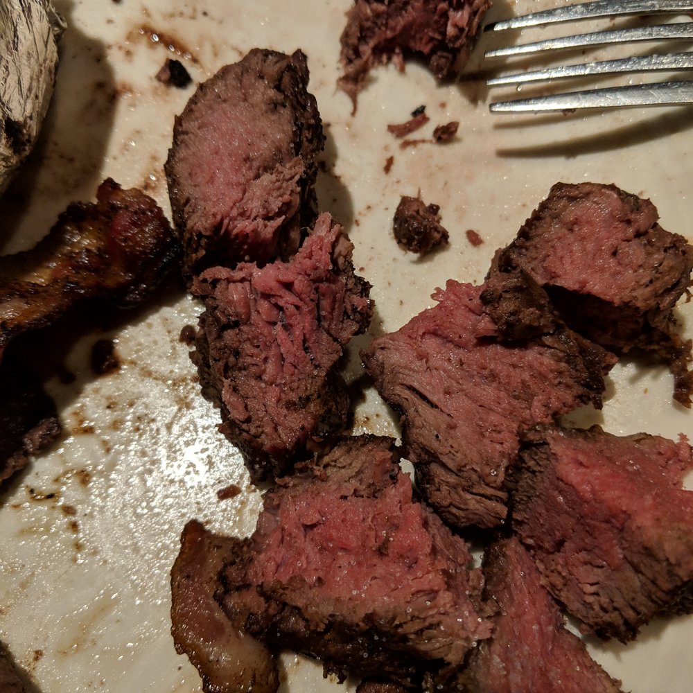 Chicago Speakeasy - Steak when it was brought back after they attempted to make it medium well. - New American Near Me - Des Moines, Iowa