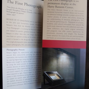 Harry Ransom Center - Brochure about the first photograph ever taken. - Museums Near Me - Austin, Texas