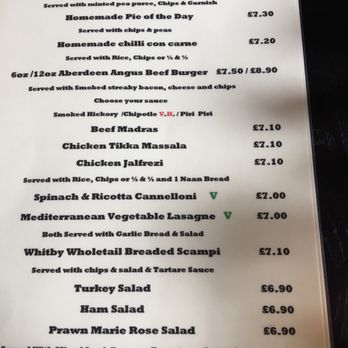 The Rising Sun - Menu. Food served until 2 - Pubs Near Me - Manchester, XGM