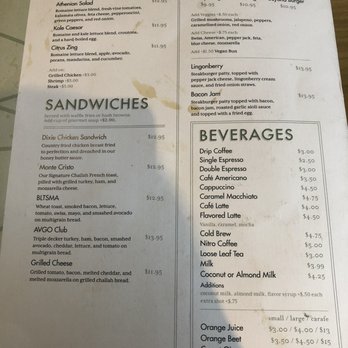 AVGO - Menu - Breakfast & Brunch Near Me - Saint John, Indiana AVGO - Menu - Breakfast & Brunch Near Me - Saint John, Indiana