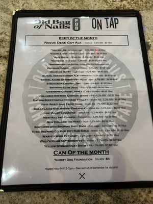 Menu photo 4 The Old Bag of Nails Pub Centerville, OH Menu photo 4 The Old Bag of Nails Pub Centerville, OH