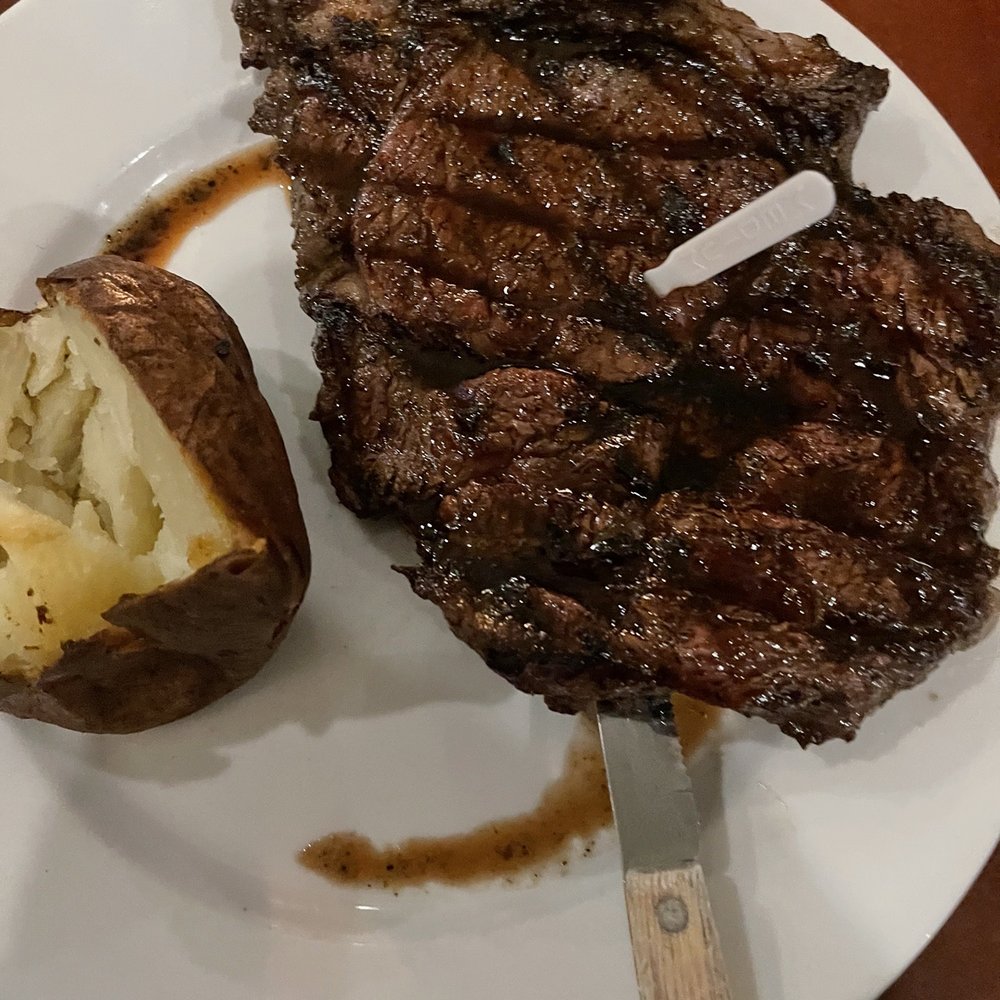 The Station - Roundhouse Ribeye - very good, small potato -very dry - American Near Me - Americus, Georgia The Station - Roundhouse Ribeye - very good, small potato -very dry - American Near Me - Americus, Georgia