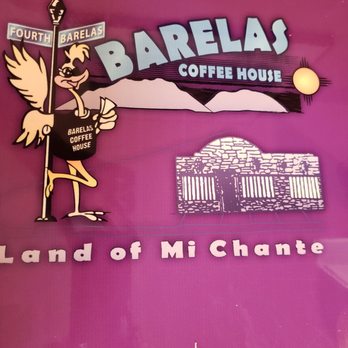 Barelas Coffee House - The logo on the table: that's pretty neat. - New Mexican Cuisine Near Me - Albuquerque, New Mexico
