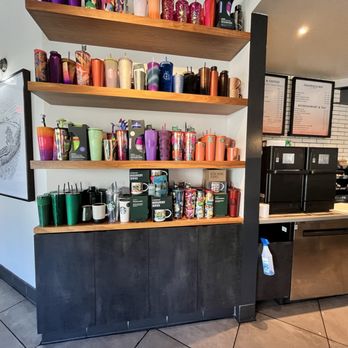 Starbucks - Love their brightly colored tumblers! Hee. - Coffee & Tea Near Me - Sunnyvale, California