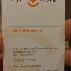 eyes + more - Visiten Karte