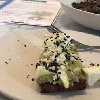 Flower Child - Crushed Avocado Toast - Salad Near Me - Austin, Texas Flower Child - Crushed Avocado Toast - Salad Near Me - Austin, Texas