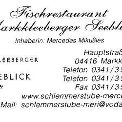 Fischrestaurant Markkleeberger Seeblick