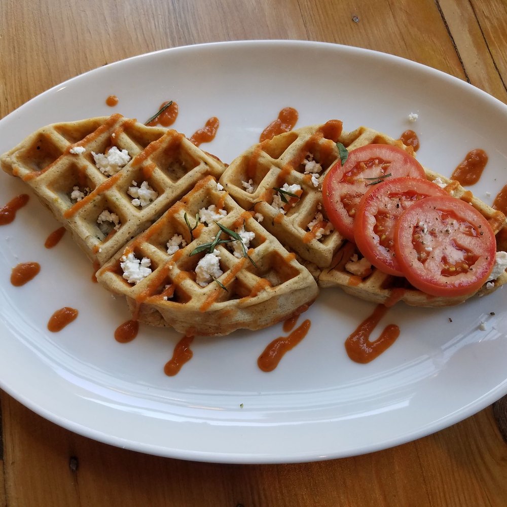 Element - Savory School St. Waffles ($12.50) - New American Near Me - Sutter Creek, California