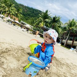 Pico de Loro Beach and Country Club - My nephew enjoying the fine sand.