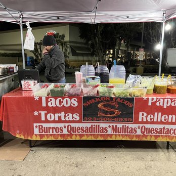 Shekos Tacos - On the sidewalk - Tacos Near Me - Los Angeles, California