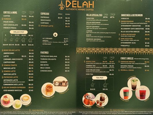 Menu photo 1 Delah Coffee San Francisco, CA Menu photo 1 Delah Coffee San Francisco, CA