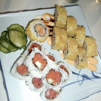 Tokyo Sushi - CRUNCH ROLL and Spicy Tuna Roll This item was from the "Pick 2" combo - Sushi Bars Near Me - Valencia, California Tokyo Sushi - CRUNCH ROLL and Spicy Tuna Roll This item was from the "Pick 2" combo - Sushi Bars Near Me - Valencia, California