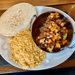 White Hart Inn - Vegetable Tagine with cous-cous and pitta. £9.50