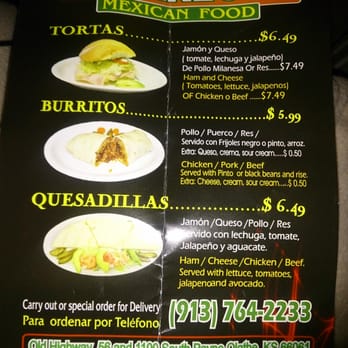 El Panzote - Menu 1 - Mexican Near Me - Olathe, Kansas