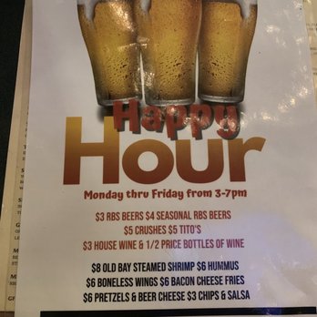Red Brick Station - Happy hour flyer - American Near Me - Nottingham, Maryland Red Brick Station - Happy hour flyer - American Near Me - Nottingham, Maryland