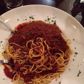 Exchequer Restaurant & Pub - Spaghetti with meat sauce - Pizza Near Me - Chicago, Illinois