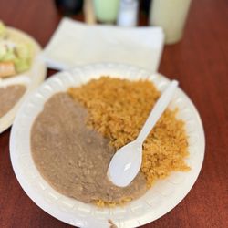 Tacos El Rey - Rice and beans