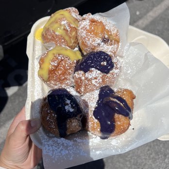 Manuela Malasada - Haupia, ube cheesecake and Custard filings - Donuts Near Me - Kahului , Hawaii Manuela Malasada - Haupia, ube cheesecake and Custard filings - Donuts Near Me - Kahului , Hawaii