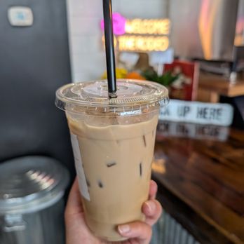 Beans & Boots Coffee - The Rancher Iced coffee - pistachio, white chocolate, espresso, milk - Coffee & Tea Near Me - Farmington, Minnesota