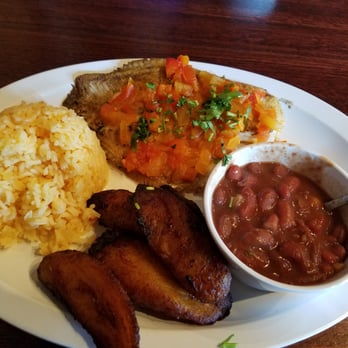 Pio Pio - Tilapia, rice and beans with plantains...again lol. Was just here three days ago and I'm back already. My coworker and I love this place. - Colombian Near Me - Charlotte, North Carolina