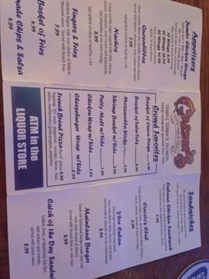 Menu photo 8 Gaspar's Patio Bar & Grille Temple Terrace, FL