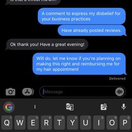 Horrible customer service
