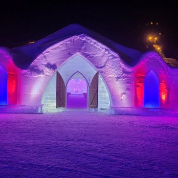 Hôtel de Glace - Outside the ice hotel - Hotels Near Me - Quebec City, Quebec
