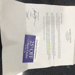 The coupon that they sent us, but refused to accept once we gave it to them. The coupon that they sent us, but refused to accept once we gave it to them.