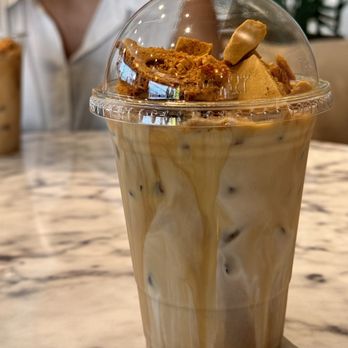 Cafe Terrasse - Iced Dalgona Latte - Breakfast & Brunch Near Me - Los Angeles, California Cafe Terrasse - Iced Dalgona Latte - Breakfast & Brunch Near Me - Los Angeles, California