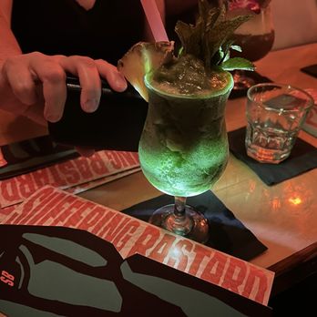 Suffering Bastard Tiki - The Missionary's Downfall - tasty and refreshing! - Tiki Bars Near Me - Sanford, Florida Suffering Bastard Tiki - The Missionary's Downfall - tasty and refreshing! - Tiki Bars Near Me - Sanford, Florida