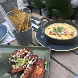 Agave Wings and Hot Queso Dip Agave Wings and Hot Queso Dip