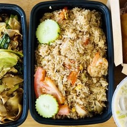 Ekkamai Thai Restaurant - Saved some $ and got free egg rolls by ordering directly from the restaurant. Always delivered fresh and hot.