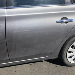 Enterprise Rent-A-Car - Half way wash of car. Notice the dust. This wasn't even the worst part.