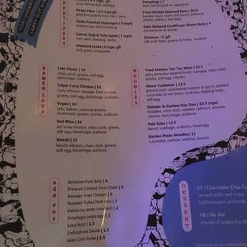 Toki Underground - Menu - Ramen Near Me - Washington, DC, District of Columbia Toki Underground - Menu - Ramen Near Me - Washington, DC, District of Columbia
