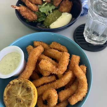 Mala Ocean Tavern - HH Calamari and HH Coconut Shrimp - Seafood Near Me - Lahaina, Hawaii