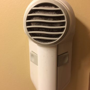 Econo Lodge - My hair dryer, note the dust and hair that's not mine - Hotels Near Me - Hershey, Pennsylvania