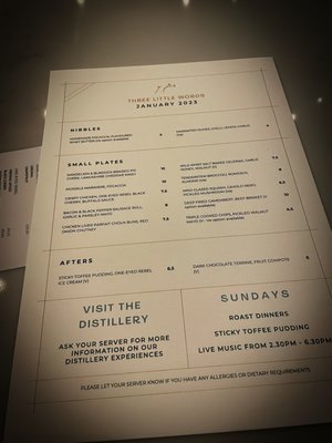 Menu photo 1 Three Little Words Manchester, XGM