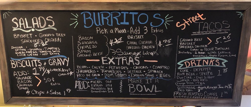 Daddios Burrito Express Logo