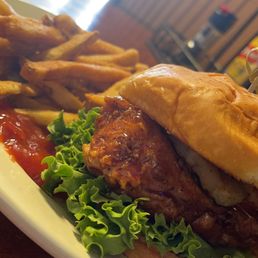 Honey Stinging Pineapple Chicken Sandwich