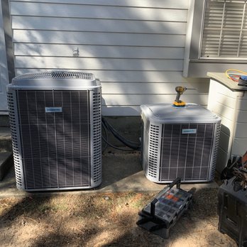 TexVet Air Solutions - Double system changeout. Out with the old in with the new. 16 seer units save 37% on energy costs. - Heating & Air Conditioning/HVAC Near Me TexVet Air Solutions - Double system changeout. Out with the old in with the new. 16 seer units save 37% on energy costs. - Heating & Air Conditioning/HVAC Near Me