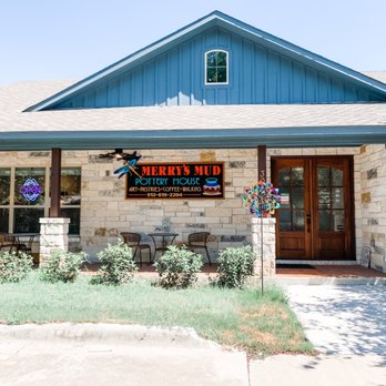 Merry's Mud Pottery House - Street side - Coffee & Tea Near Me - Round Rock, Texas Merry's Mud Pottery House - Street side - Coffee & Tea Near Me - Round Rock, Texas